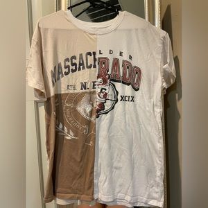 Hollister patchwork graphic tee size medium (fits large) oversized